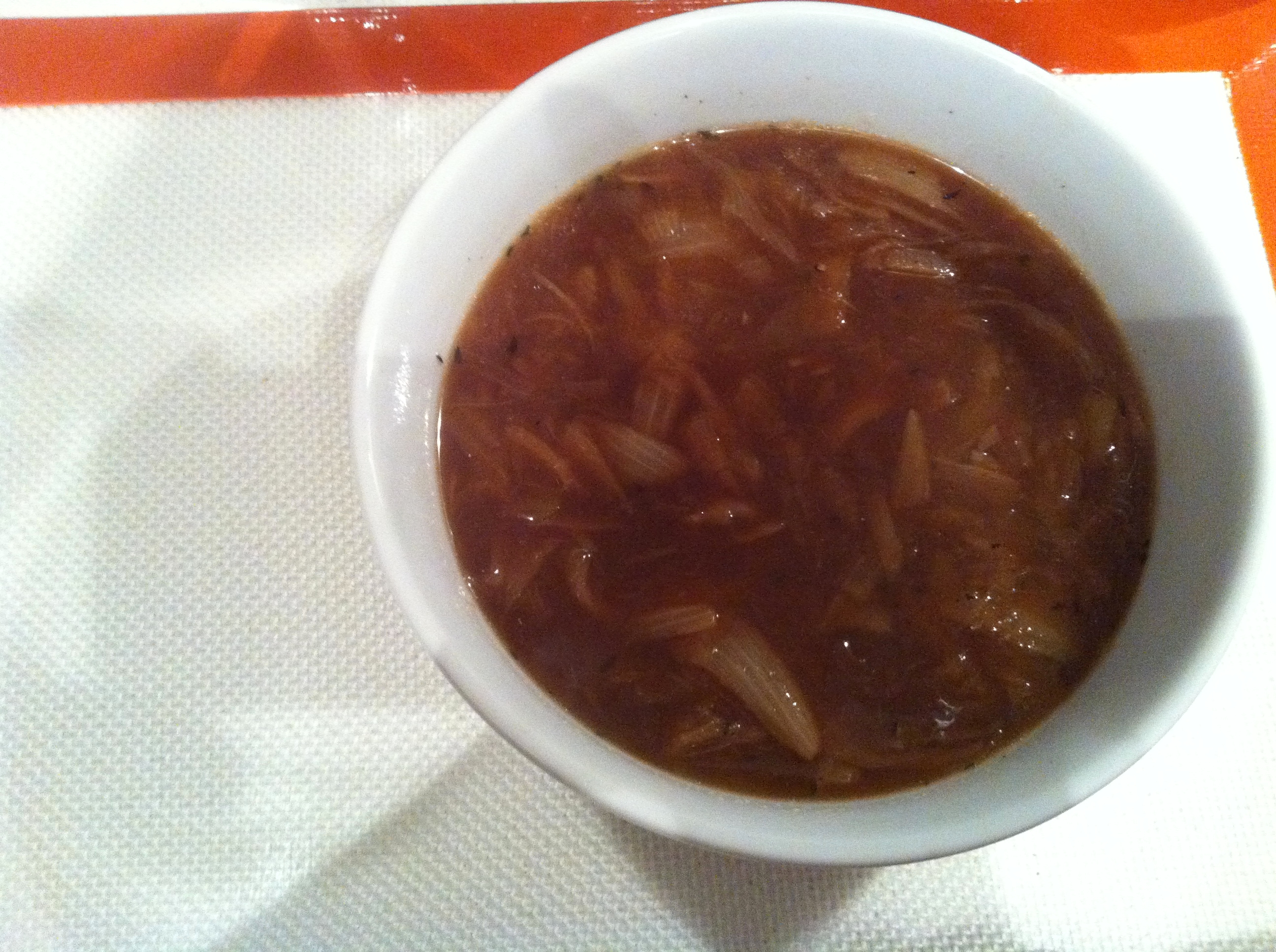 A bowl of French onion soup redux