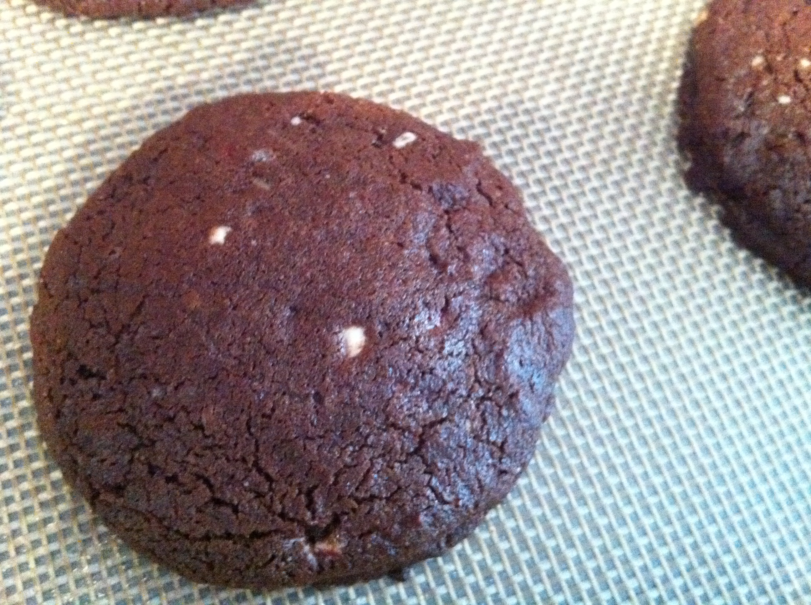 Peppermint brownie cookies