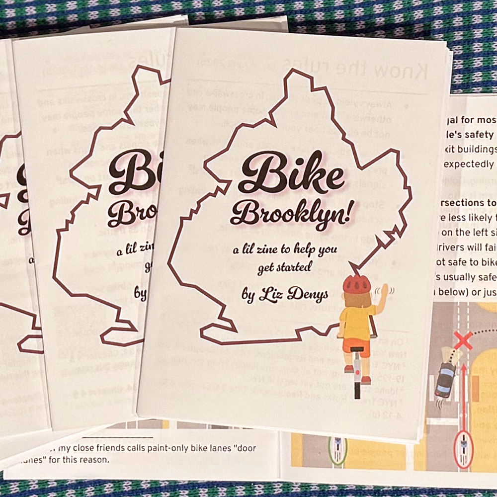 A stack of Bike Brooklyn! zines